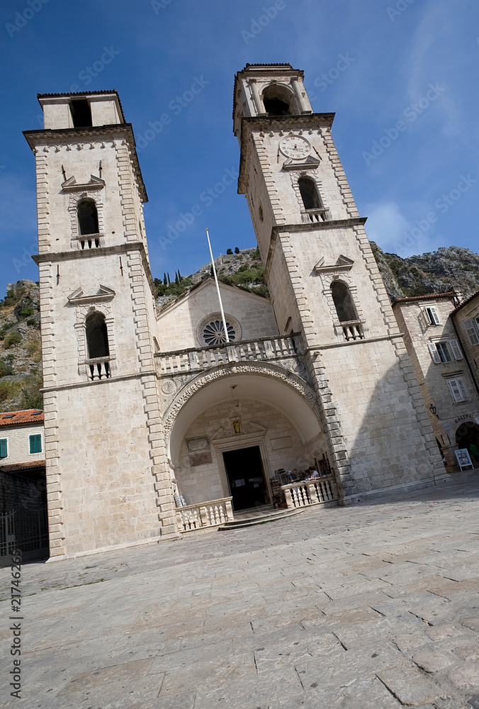 Montenegro, Kotor, Cathedral of Saint Tryphon.