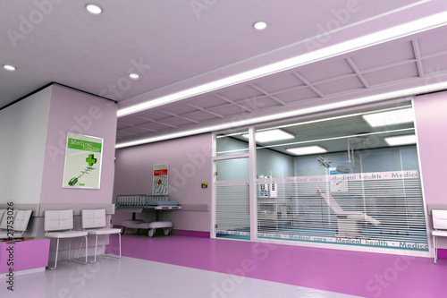 Medical center in purple