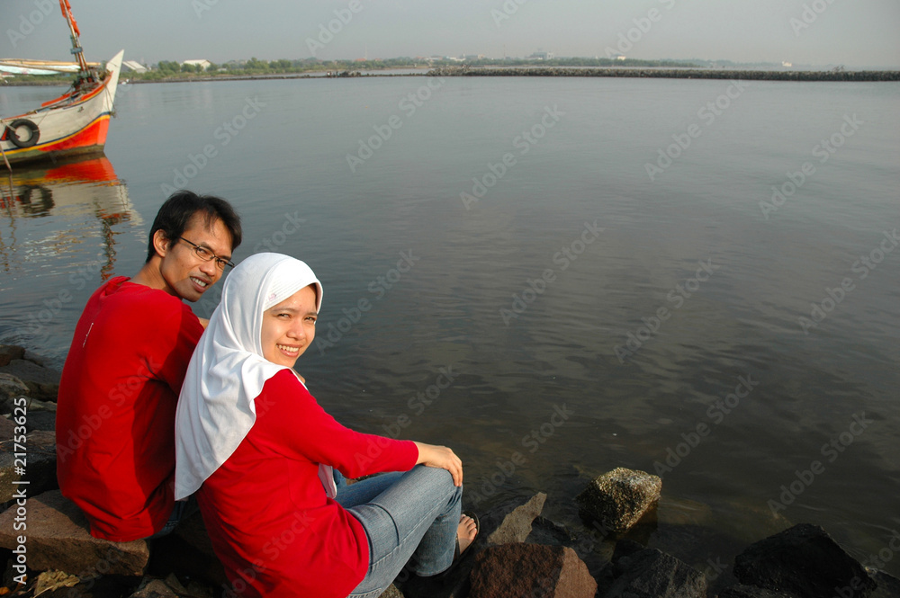 Fototapeta premium lovely couple
