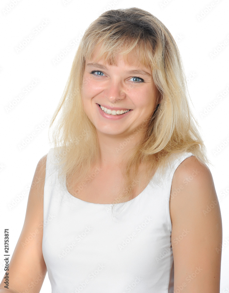 Bright portrait of happy girl Bright portrait of happy girl
