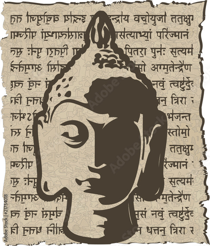 the vector gold buddha