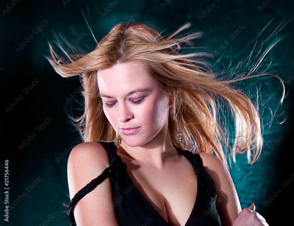 Fototapeta premium Close up beautiful lovely woman posing