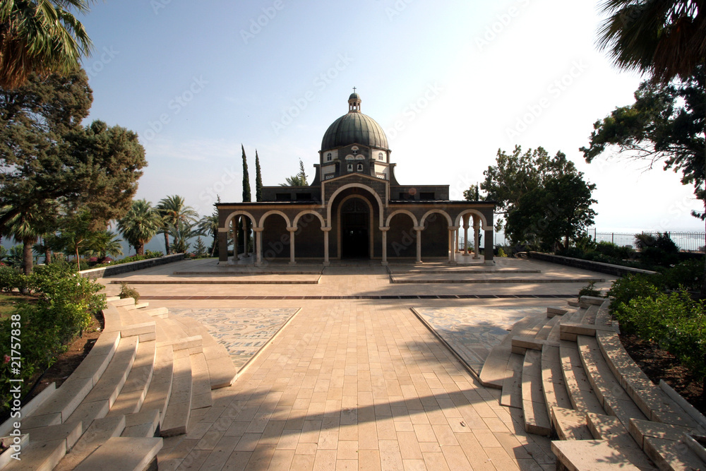 Fototapeta premium The Church Of The Beatitudes, Sea of Galilee