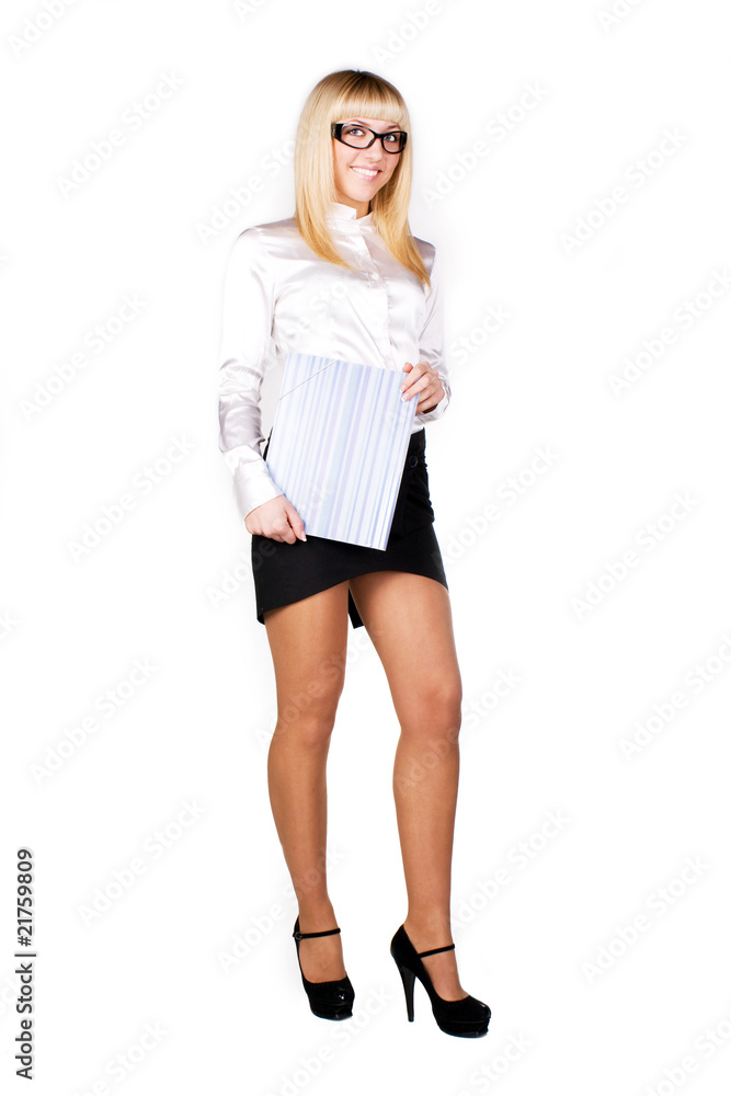Young blonde in glasses Young blonde in glasses
