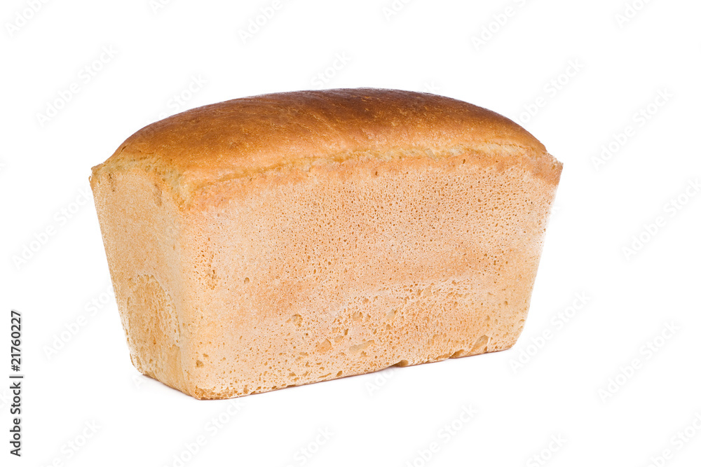 wheat bread on white