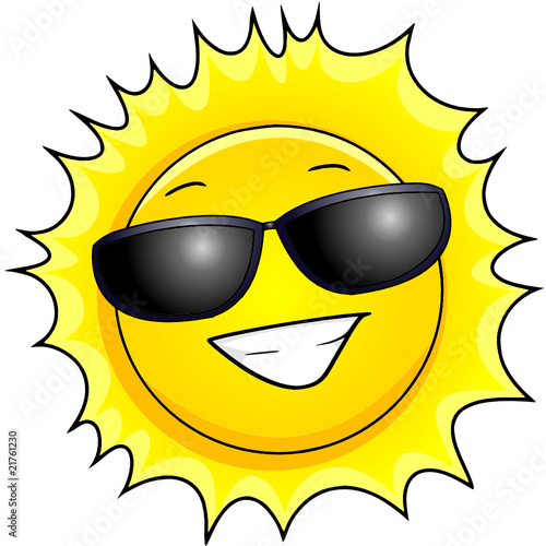 Sonne mit Sonnenbrille