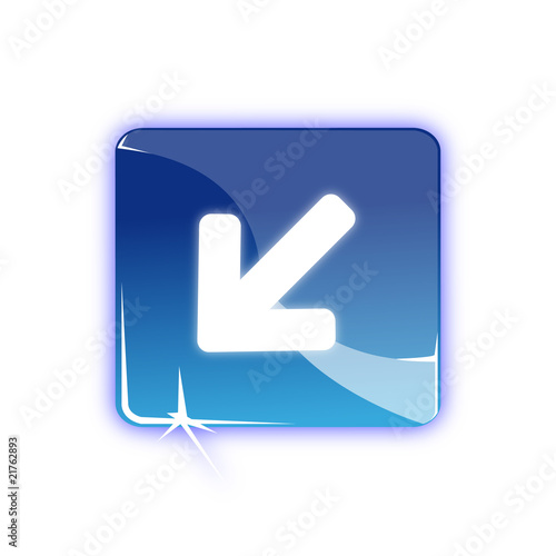 Picto fleche bas gauche - Picto arrow