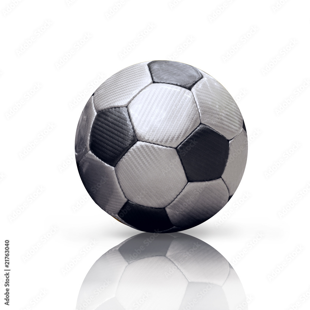 Naklejka premium Soccer ball isolated on the white background