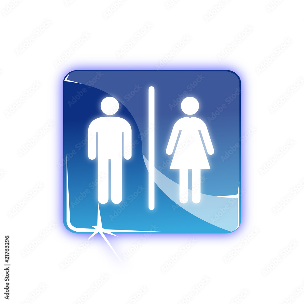 Picto toilette homme femme - Icon WC Stock Vector | Adobe Stock