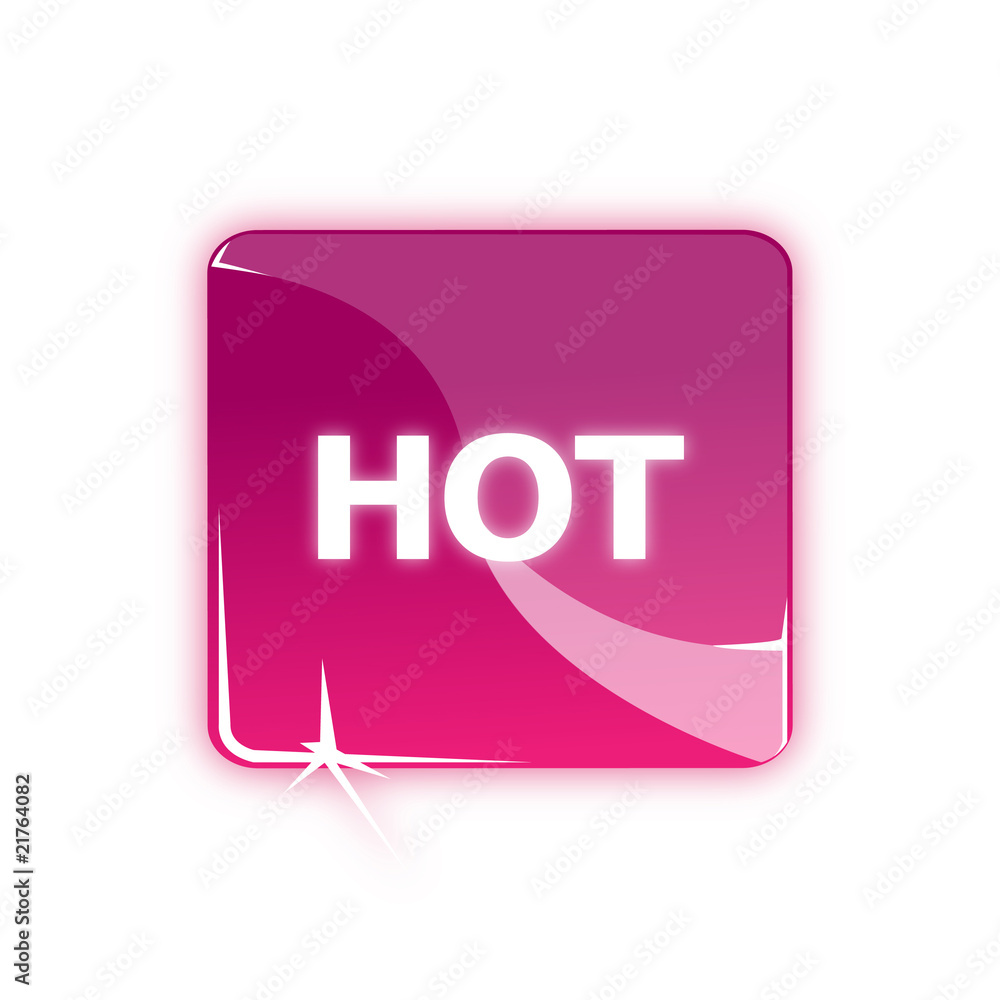 Picto rose chaud anglais - Icon pink hot Picto rose chaud anglais - Icon pink hot