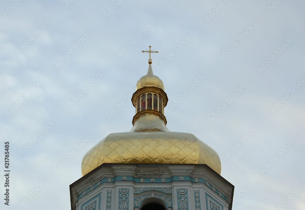 Gold dome of church