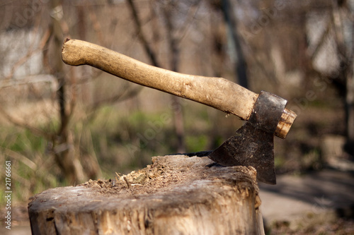 axe in the stump