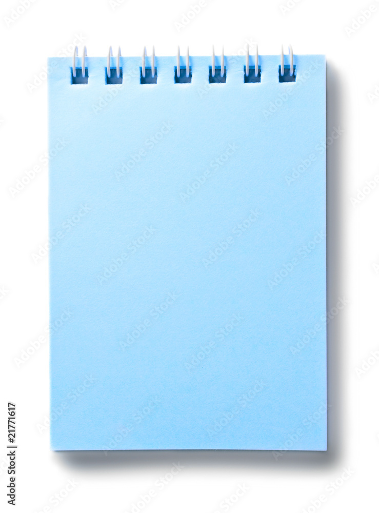 Notepad isolated on the white background Notepad isolated on the white background