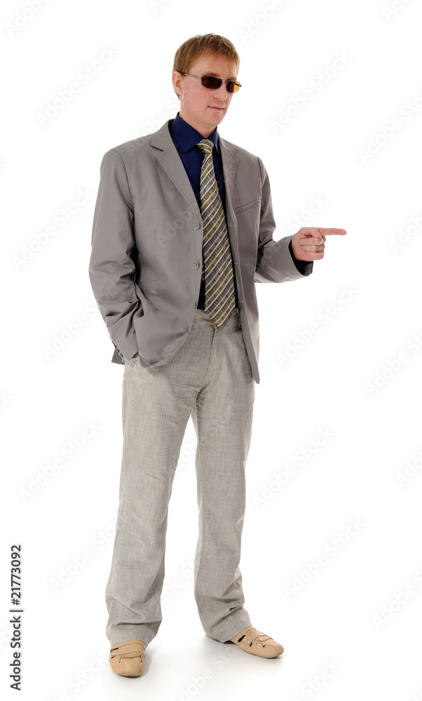 The man in a business suit The man in a business suit