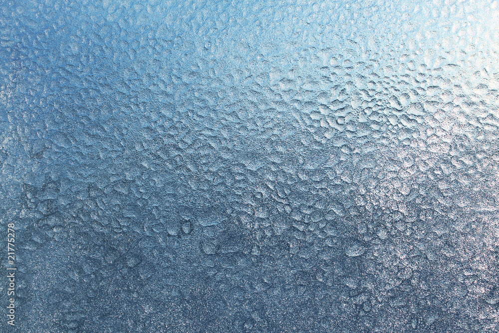 frozen water drops on glass frozen water drops on glass