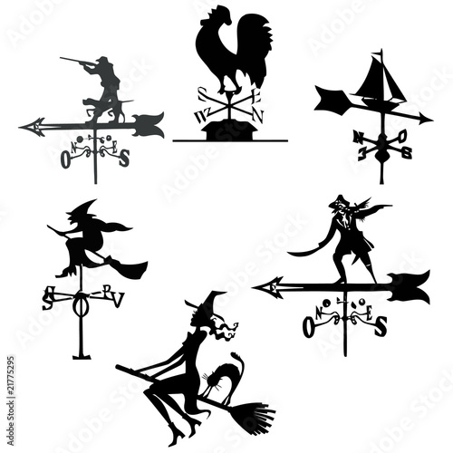Weather Vane set.Vector