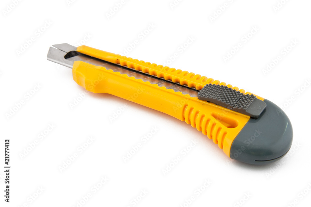 Box cutter isolated on white background Box cutter isolated on white background