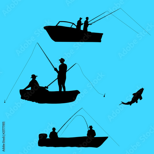 Fishermen from boat