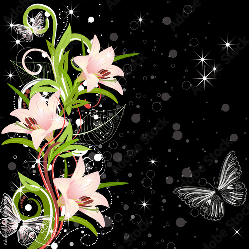 fabulous design with lilies