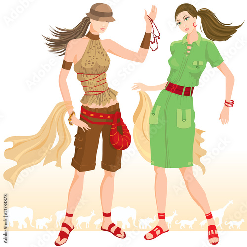 Summer fashion models