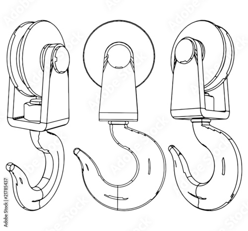 Crane Hook Vector 01
