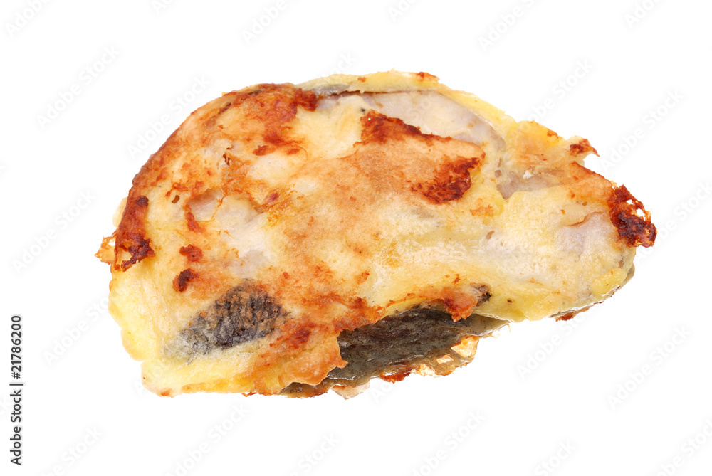 The slice grilled steak on white The slice grilled steak on white