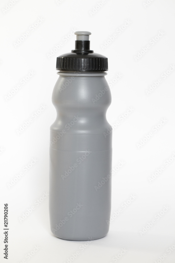 gray drinking flask