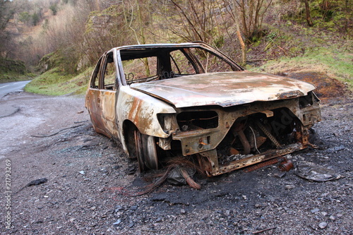 Burnt out car wreck © TA Craft Photography