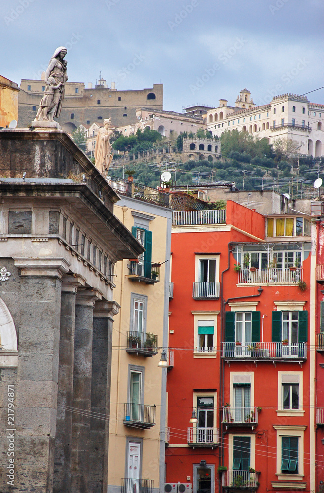 buildings in the city of Naples, Italy