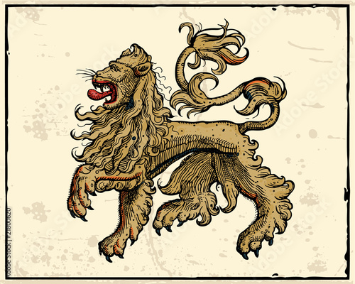 Heraldic lion