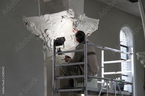 Canvastavla Restauration