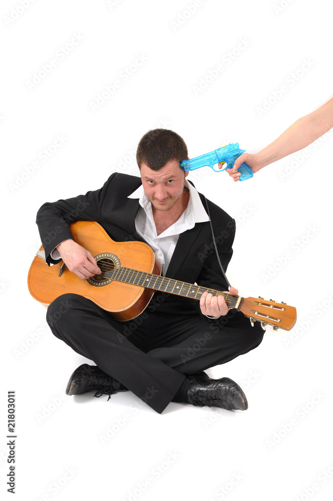 Obraz premium guitar player