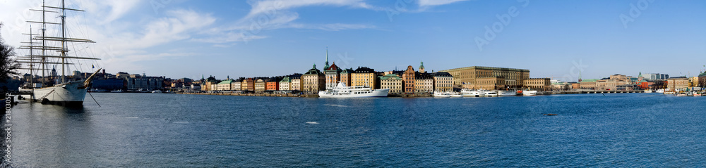 Panorama palais royal à Stockholm