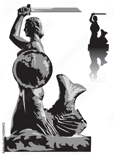 Warsaw mermaid profile