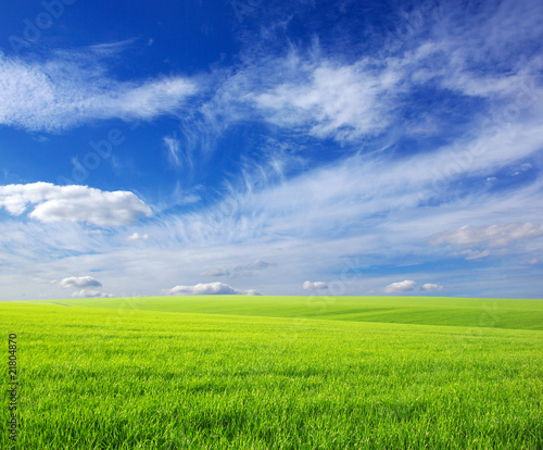 field and clouds