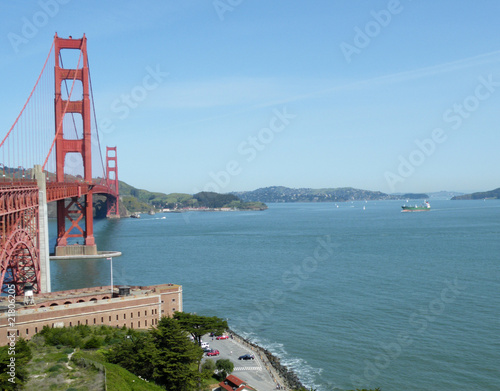 Golden Gate Bridge in San Francisco am Pazifik