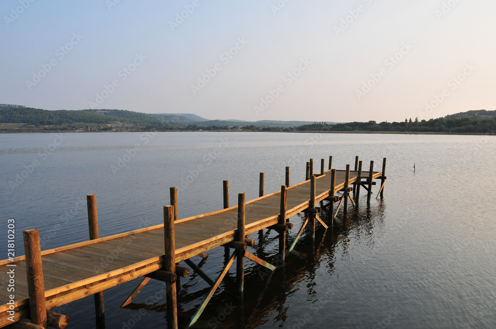 Fototapeta premium Ponton sur l'étang