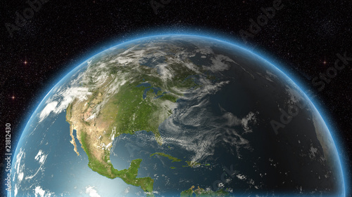 Fototapeta Naklejka Na Ścianę i Meble -  USA view Earth (huge res)