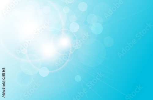 Vector abstract background blue lights