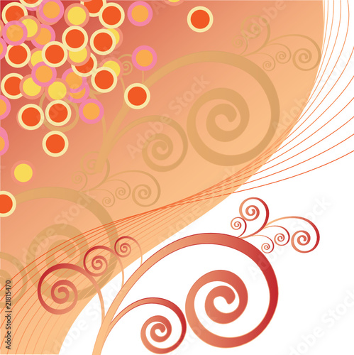 Warm background with a pattern