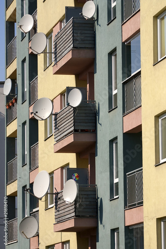 Slika na platnu Satellite antennas