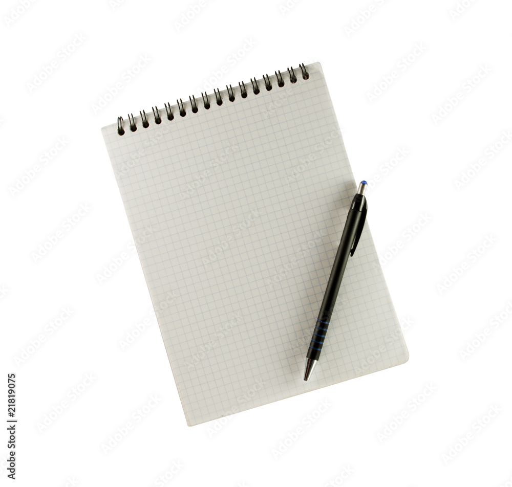 Notebook and a pen Notebook and a pen
