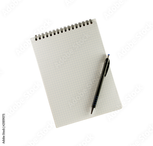 Notebook and a pen
