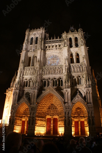 Cathédrale d'Amiens colorisée
