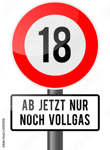 18 Jahre Herzlichen Glückwunsch