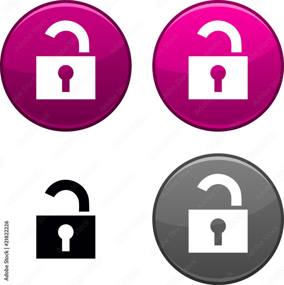 Padlock button. Padlock button.