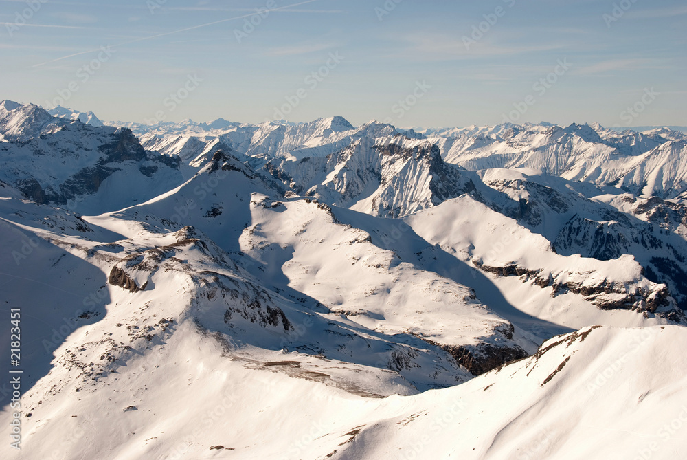 Swiss Alps in winter