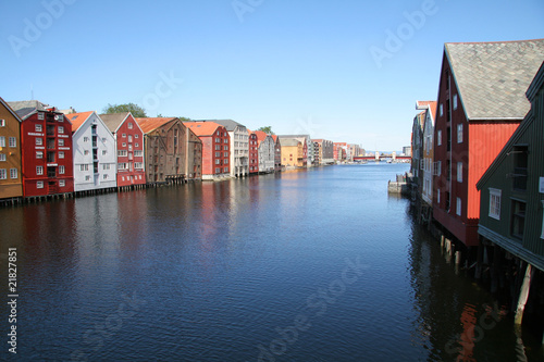 Speicherhäuser am Nidelv in Trondheim