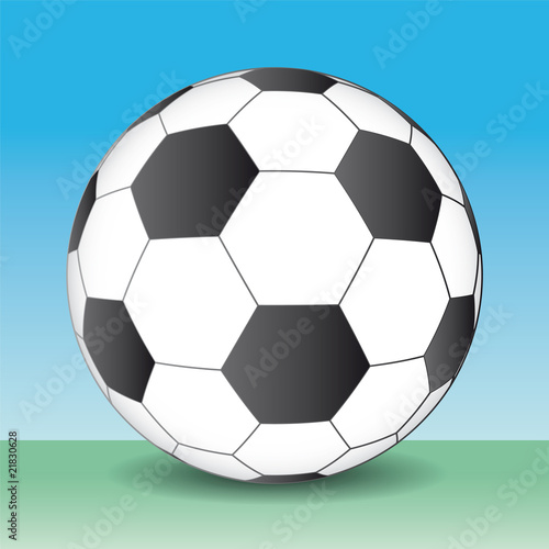 Vector soccer game ball isolated