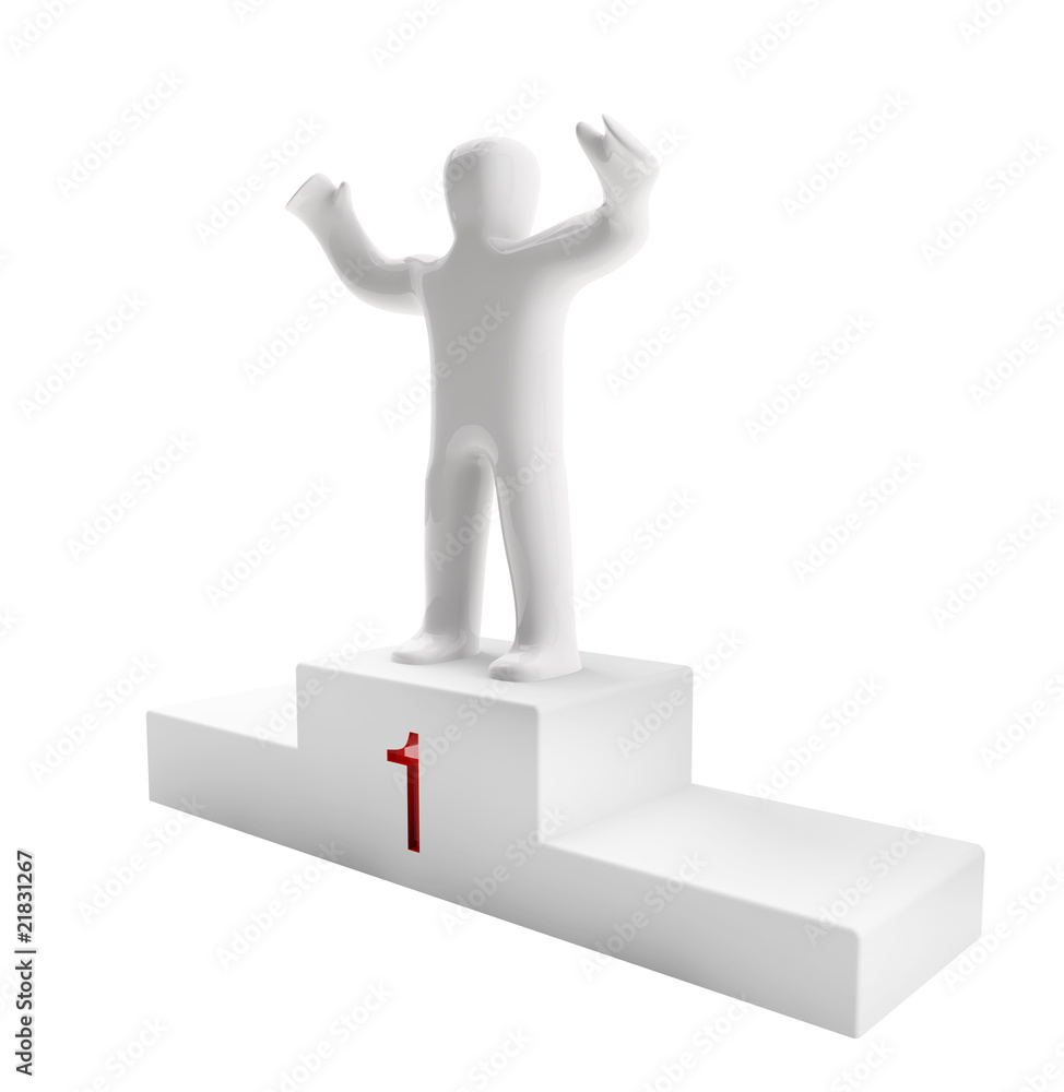 Figur Siegerpodest (mit Freistellungspfad/clipping path) Figur Siegerpodest (mit Freistellungspfad/clipping path)